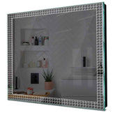 Specchio LED Quadrato | Controllo tramite interruttore a muro | Luce bianca fredda - Reyze Serie Official Modello 3